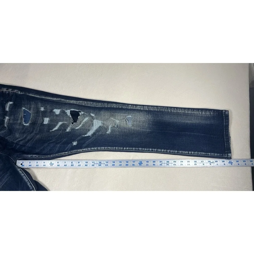 Grindhouse Jeans‎ Mens 40x31 Distressed Grunge Thrashed Streetwear